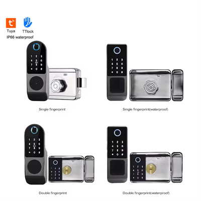 Glomarket Tuya étanche à l'eau numérique TTLock Déverrouillage à distance Double-faces d'empreintes digitales Smart Lock