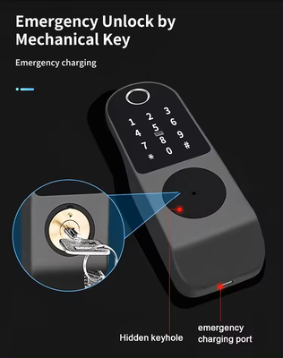 Glomarket Tuya étanche à l'eau numérique TTLock Déverrouillage à distance Double-faces d'empreintes digitales Smart Lock