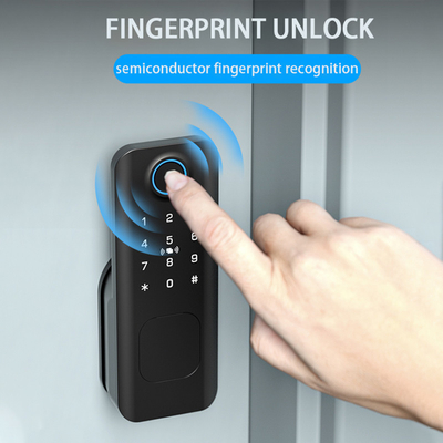 Glomarket Sécurité extérieure clé numérique intelligente empreinte digitale mot de passe Smart Rim Door Lock For Gate Porte d'entrée