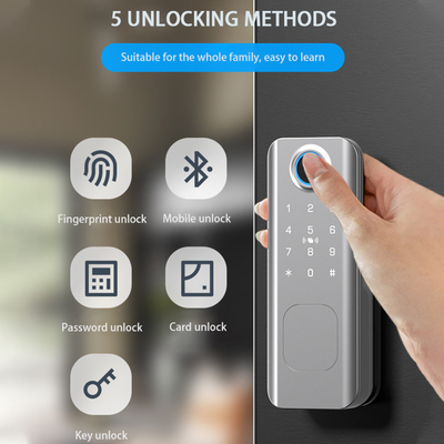 Glomarket Sécurité extérieure clé numérique intelligente empreinte digitale mot de passe Smart Rim Door Lock For Gate Porte d'entrée