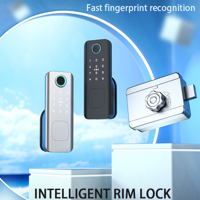 Glomarket Sécurité extérieure clé numérique intelligente empreinte digitale mot de passe Smart Rim Door Lock For Gate Porte d'entrée