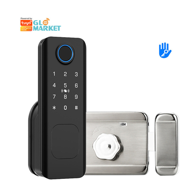 Glomarket Sécurité extérieure clé numérique intelligente empreinte digitale mot de passe Smart Rim Door Lock For Gate Porte d'entrée