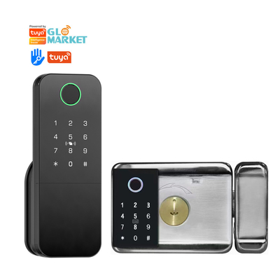 Glomarket extérieur électronique d'empreinte digitale mot de passe verrouillage numérique Tuya Ttlock Smart Door Lock