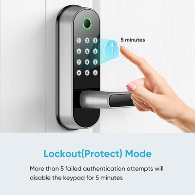 Glomarket Sécurité de la maison intelligente Verrouillage numérique Tuya Wifi sans clé empreinte digitale Biométrique Verrouillage de porte intelligent