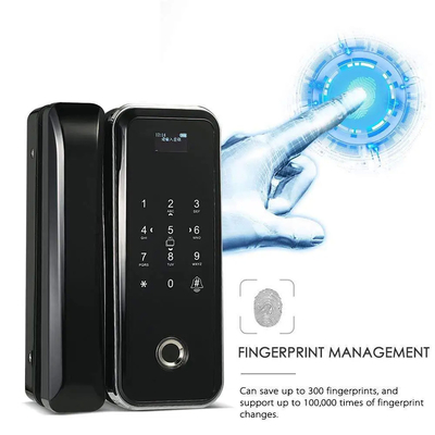 Glomarket Smart Tuya Wifi verrouillage de porte en verre empreinte digitale clavier verrouillage de mot de passe connexion intelligente déverrouillage à distance
