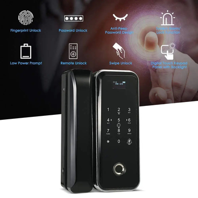 Glomarket Smart Tuya Wifi verrouillage de porte en verre empreinte digitale clavier verrouillage de mot de passe connexion intelligente déverrouillage à distance