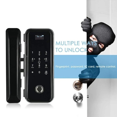 Glomarket Smart Tuya Wifi verrouillage de porte en verre empreinte digitale clavier verrouillage de mot de passe connexion intelligente déverrouillage à distance