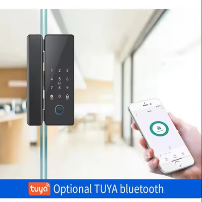 Glomarket Tuya Fermeture de porte en verre intelligente Biométrique d'empreintes digitales BLE Fermeture électronique intelligente Pour bureau Porte en verre