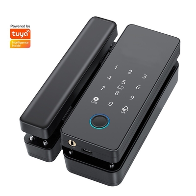 Glomarket Tuya Fermeture de porte en verre intelligente Biométrique d'empreintes digitales BLE Fermeture électronique intelligente Pour bureau Porte en verre
