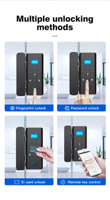 Glomarket Smart verrouillage de porte en verre Wifi télécommande Tuya application de verrouillage de bureau Carte de verrouillage numérique Biométrique d'empreintes digitales Verrouillage de porte