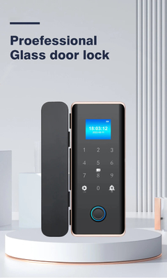 Glomarket Smart verrouillage de porte en verre Wifi télécommande Tuya application de verrouillage de bureau Carte de verrouillage numérique Biométrique d'empreintes digitales Verrouillage de porte