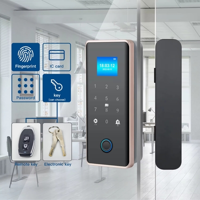 Glomarket Smart verrouillage de porte en verre Wifi télécommande Tuya application de verrouillage de bureau Carte de verrouillage numérique Biométrique d'empreintes digitales Verrouillage de porte