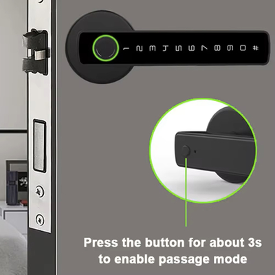 Glomarket Tuya Ble Serrure intelligente Sécurité électronique sans clé Serrure à poignée de porte intelligente Serrure de chambre intérieure