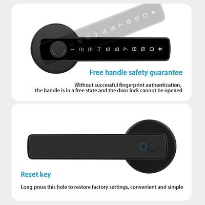 Glomarket Tuya Ble Serrure intelligente Sécurité électronique sans clé Serrure à poignée de porte intelligente Serrure de chambre intérieure