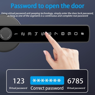 Glomarket Tuya Ble Serrure intelligente Sécurité électronique sans clé Serrure à poignée de porte intelligente Serrure de chambre intérieure