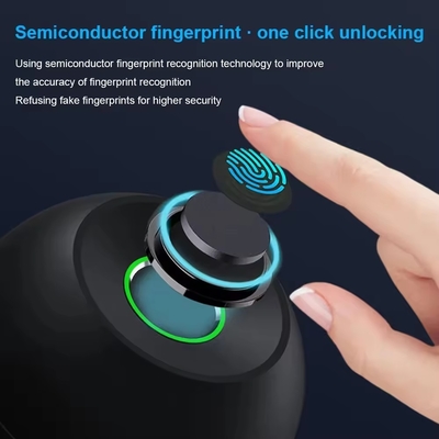 Glomarket en gros Fermeture à bouton à bille ronde intelligente sans clé Smart Door Handle Lock Tuya App Control Fermeture à porte à empreinte digitale intelligente