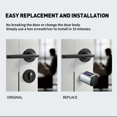 Glomarket Home Smart Door Lock Ttlock Smart Impression digitale carte clé déverrouillage cylindre réglable Euro Smart Lock Tuya App Fermeture de porte