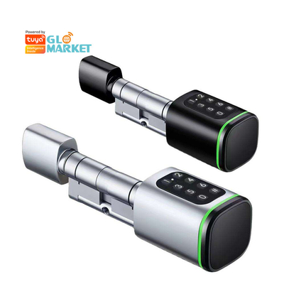 Glomarket Tuya Ttlock Fermeture de porte numérique sans clé Smart Lock Cylindre combinaison mot de passe et carte Fermeture électronique Cylindres Smart Lock