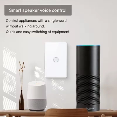 Tuya US Wifi /Zigbee verre trempé bouton concave tactile commutateur de lumière 1/2/3/4 Gang Wifi Wall