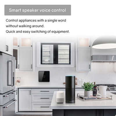 Glomarket Smart UE/Royaume-Uni 1-4Gang Wall Switch WIFI/Zigbee Panneau en verre Commutateur lumineux Tuya Commutateur intelligent avec Google Alexa
