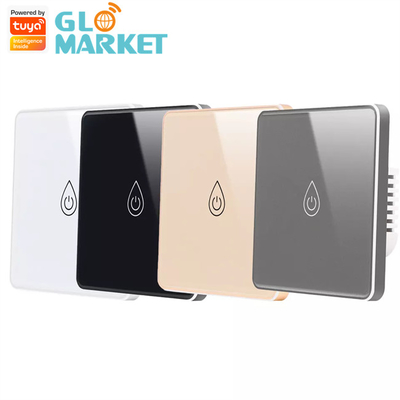 Glomarket Tuya Smart Glass Touch Button Wifi Smart Boiler Switch Alexa Contrôle par la voix Commutateur de chauffe-eau standard européen