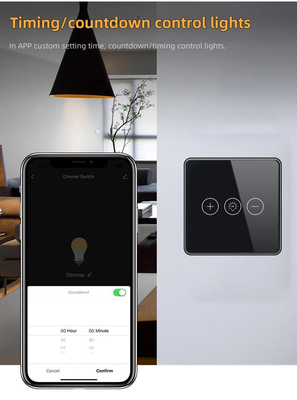 Lumière sans fil de Wi-Fi de rhéostat de commutateur de Crystal Panel Touch Wall Smart en verre de commutateur intelligent de Glomarket Tuya Wifi pour le Smart Home