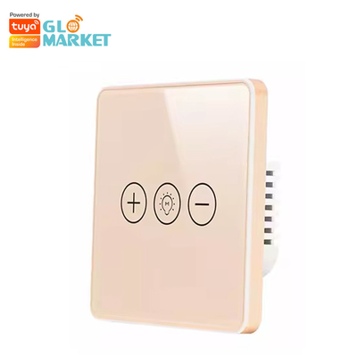 Lumière sans fil de Wi-Fi de rhéostat de commutateur de Crystal Panel Touch Wall Smart en verre de commutateur intelligent de Glomarket Tuya Wifi pour le Smart Home
