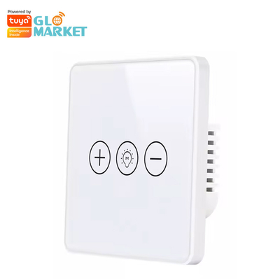Lumière sans fil de Wi-Fi de rhéostat de commutateur de Crystal Panel Touch Wall Smart en verre de commutateur intelligent de Glomarket Tuya Wifi pour le Smart Home