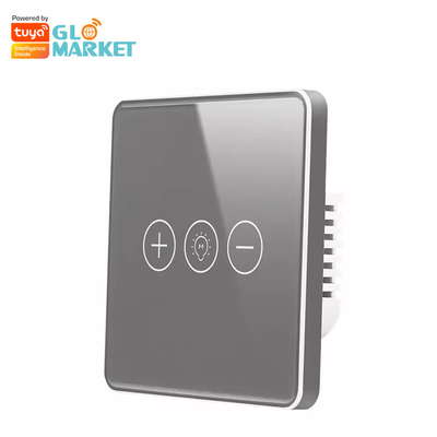 Lumière sans fil de Wi-Fi de rhéostat de commutateur de Crystal Panel Touch Wall Smart en verre de commutateur intelligent de Glomarket Tuya Wifi pour le Smart Home