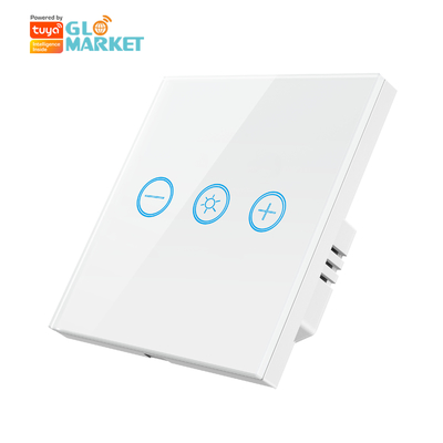 Panneau tactile en verre Tuya ampoule Wifi Télécommande sans fil réglable Dimmer tactile Smart Switch pour ampoules