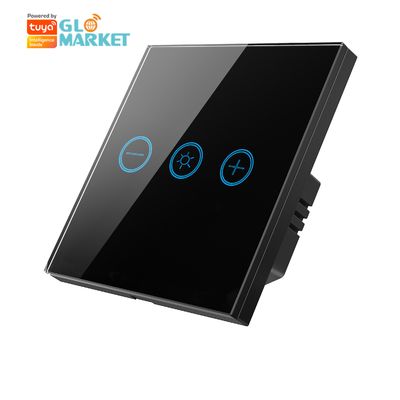 Panneau tactile en verre Tuya ampoule Wifi Télécommande sans fil réglable Dimmer tactile Smart Switch pour ampoules
