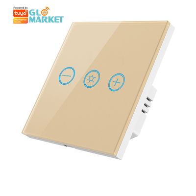 Panneau tactile en verre Tuya ampoule Wifi Télécommande sans fil réglable Dimmer tactile Smart Switch pour ampoules