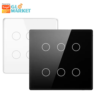 Glomarket Smart Wifi Brésil 118*124 Switch Travaillez avec l'assistant Google Alexa Tuya Smart Light Switch pour la maison