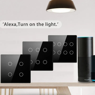 Glomarket Smart Wifi Brésil 118*124 Switch Travaillez avec l'assistant Google Alexa Tuya Smart Light Switch pour la maison