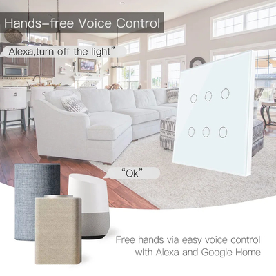 Glomarket Smart Wifi Brésil 118*124 Switch Travaillez avec l'assistant Google Alexa Tuya Smart Light Switch pour la maison