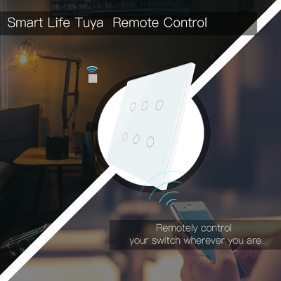 Glomarket Smart Wifi Brésil 118*124 Switch Travaillez avec l'assistant Google Alexa Tuya Smart Light Switch pour la maison
