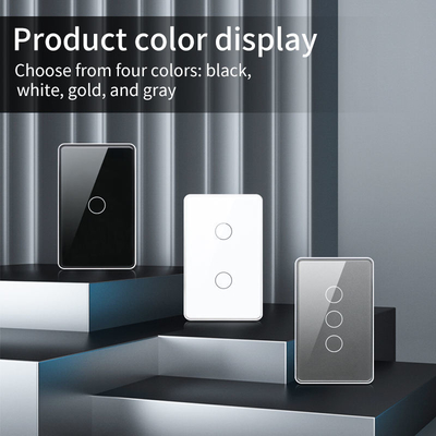 Glomarket Tuya Smart Switch Wifi US Commutateur électrique de mur Google Home Alexa Lamp Light Touch Commutateur de commande d'application