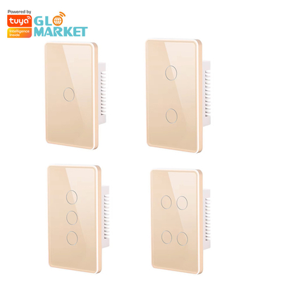 Glomarket Tuya Smart Switch Wifi US Commutateur électrique de mur Google Home Alexa Lamp Light Touch Commutateur de commande d'application