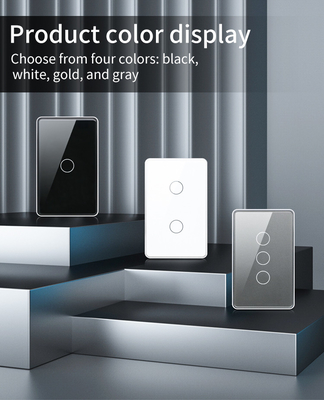 Glomarket Tuya Smart Switch Wifi US Commutateur électrique de mur Google Home Alexa Lamp Light Touch Commutateur de commande d'application