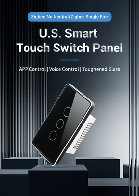 Glomarket Tuya Smart Switch Wifi US Commutateur électrique de mur Google Home Alexa Lamp Light Touch Commutateur de commande d'application