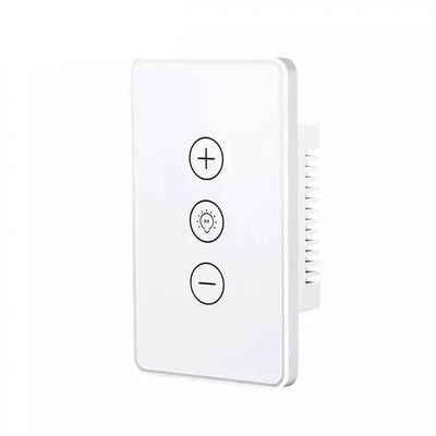 Glomarket Digital Smart Switch Light Wifi Dimmer sans fil verre tactile panneau de commutation lumineux Tuya télécommande avec Alexa