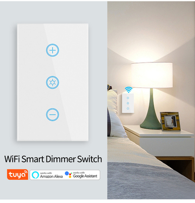 Glomarket US Standard Dimmer Commutateur sans fil électrique Commutateur intelligent Intelligent Mur Dimmer Commutateur lumineux Smart Home Automatisation
