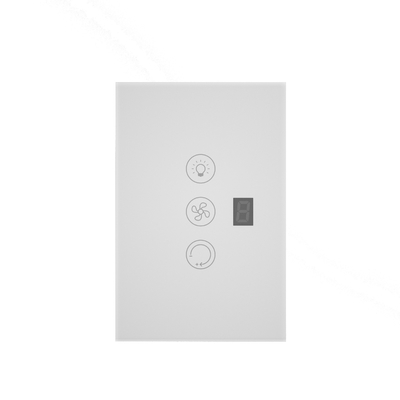 Glomarket Tuya Wifi Smart Fan Switch Tuya Smart Switch Ventilateur vitesse de la lumière allumée et éteinte commande vocale commande EU / US Standard
