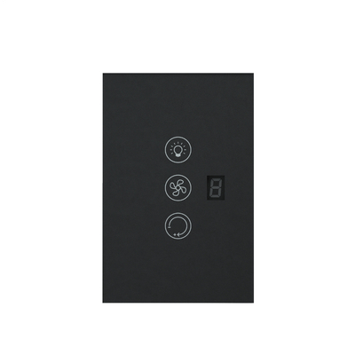 Glomarket Tuya Wifi Smart Fan Switch Tuya Smart Switch Ventilateur vitesse de la lumière allumée et éteinte commande vocale commande EU / US Standard