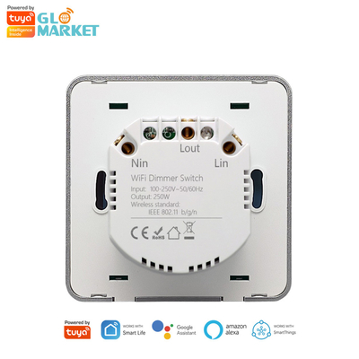 Glomarket Smart Home Dimmer Commutateur Tuya Zigbee Contrôle vocal Bouton d'obscurcissement Ajustez la luminosité avec affichage numérique