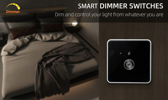 Glomarket Smart Home Dimmer Commutateur Tuya Zigbee Contrôle vocal Bouton d'obscurcissement Ajustez la luminosité avec affichage numérique