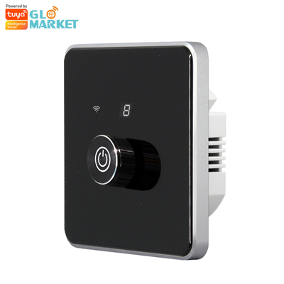 Glomarket Smart Home Dimmer Commutateur Tuya Zigbee Contrôle vocal Bouton d'obscurcissement Ajustez la luminosité avec affichage numérique