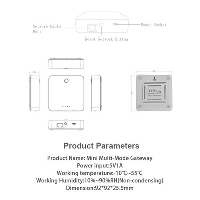 Glomarket Tuya Wifi Zigbee 3.0 Toute la maison Home Linkage Contrôle central Application téléphonique téléphonique Contrôle à distance Porte d'entrée câblée intelligente