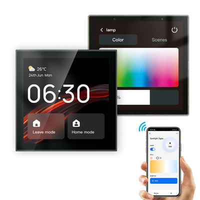 Glomarket Tuya Smart 4 pouces multi-fonctionnel écran tactile Panneau de commande Alexa voix Zigbee contrôle central