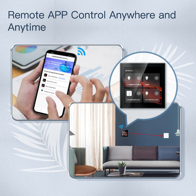 Glomarket Tuya Smart 4 pouces multi-fonctionnel écran tactile Panneau de commande Alexa voix Zigbee contrôle central